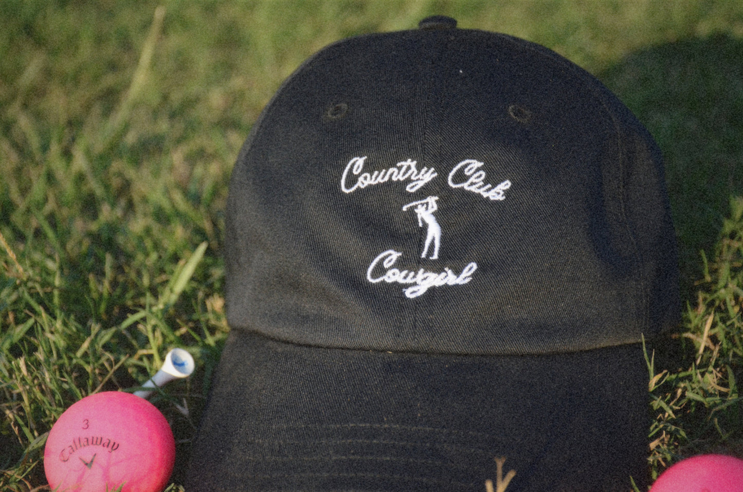 Classic Country Club Dad Hat - Black