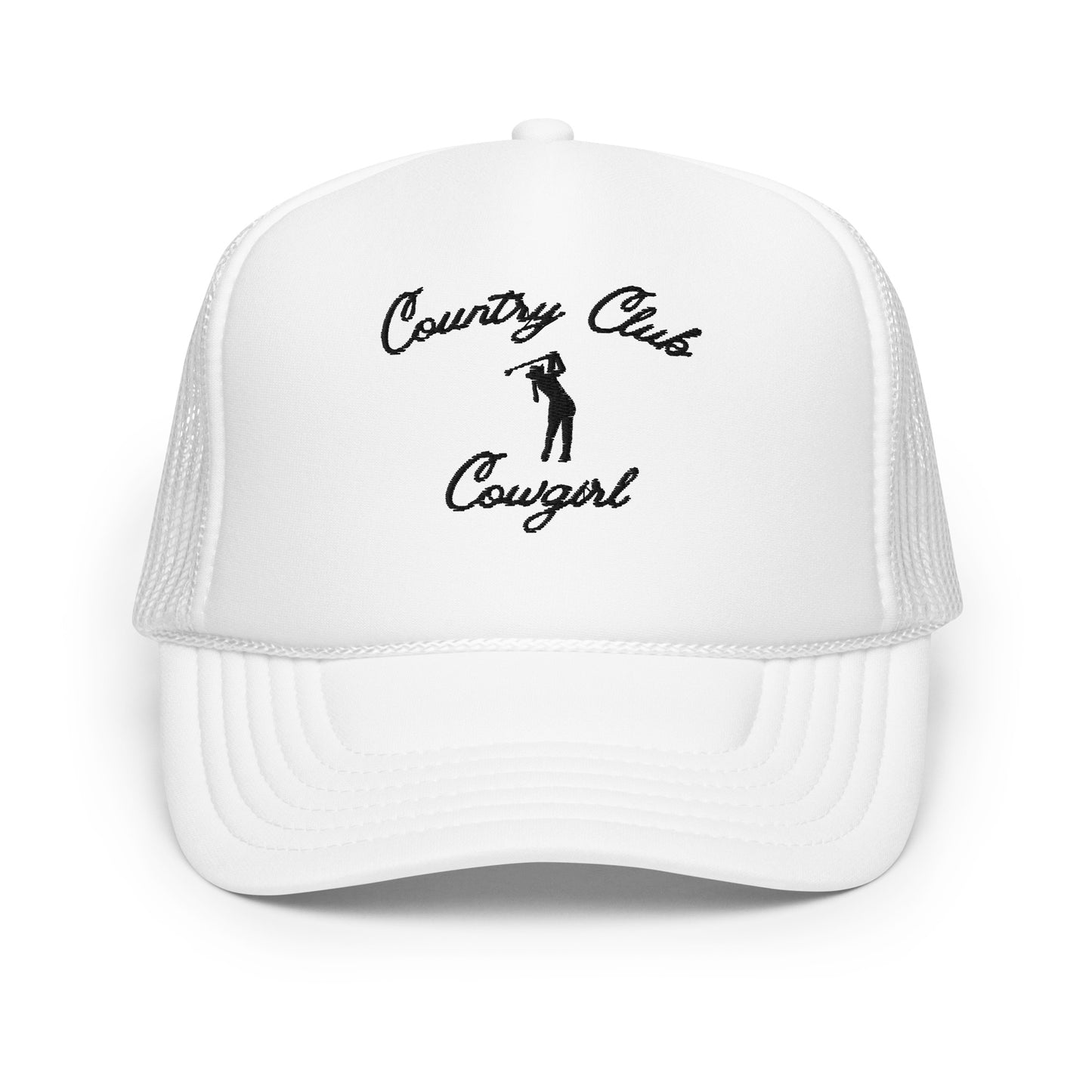 Cowgirl Foam Trucker Hat - B+W