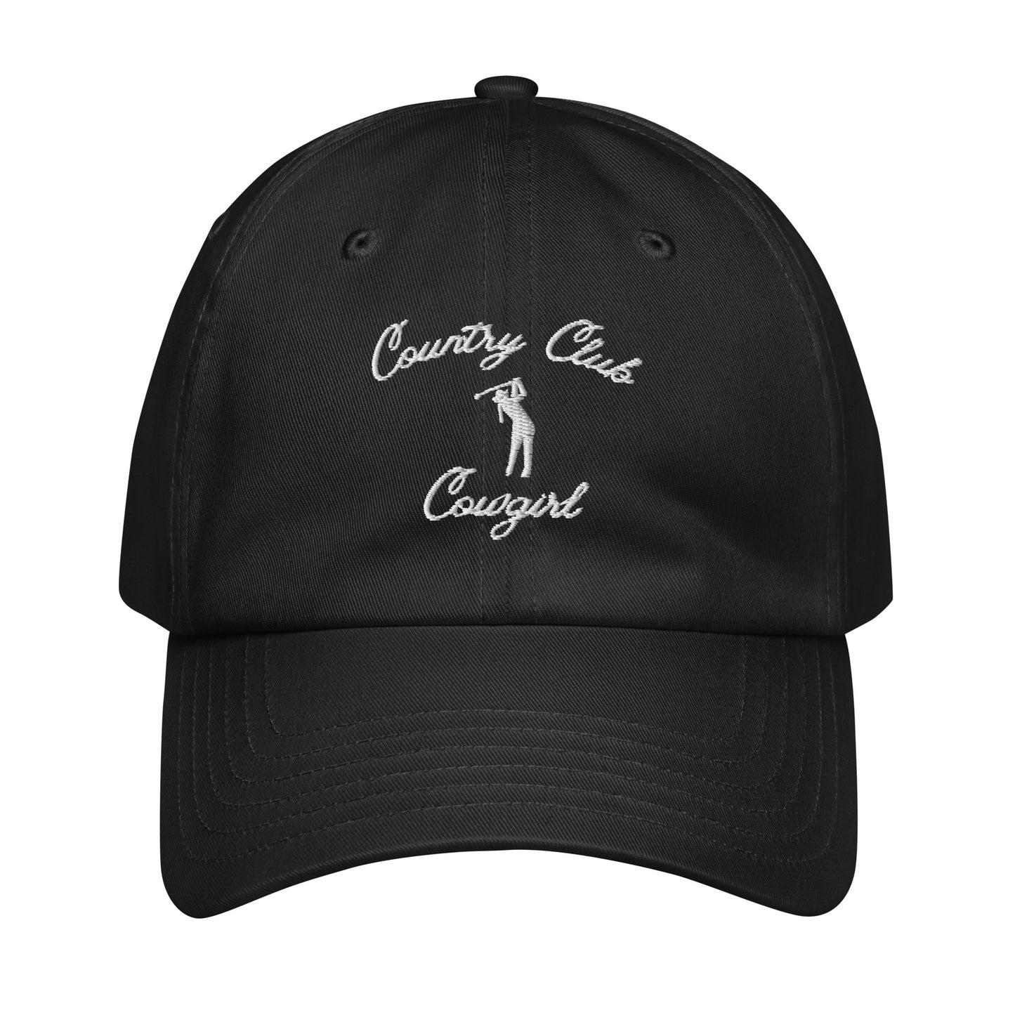 Classic Country Club Dad Hat - Black