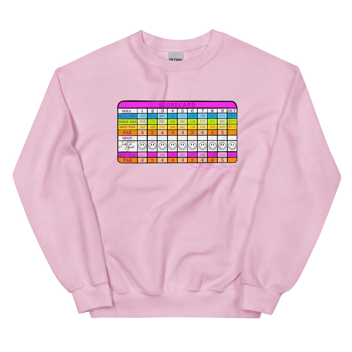 Just a Girl Scorecard Unisex Sweatshirt