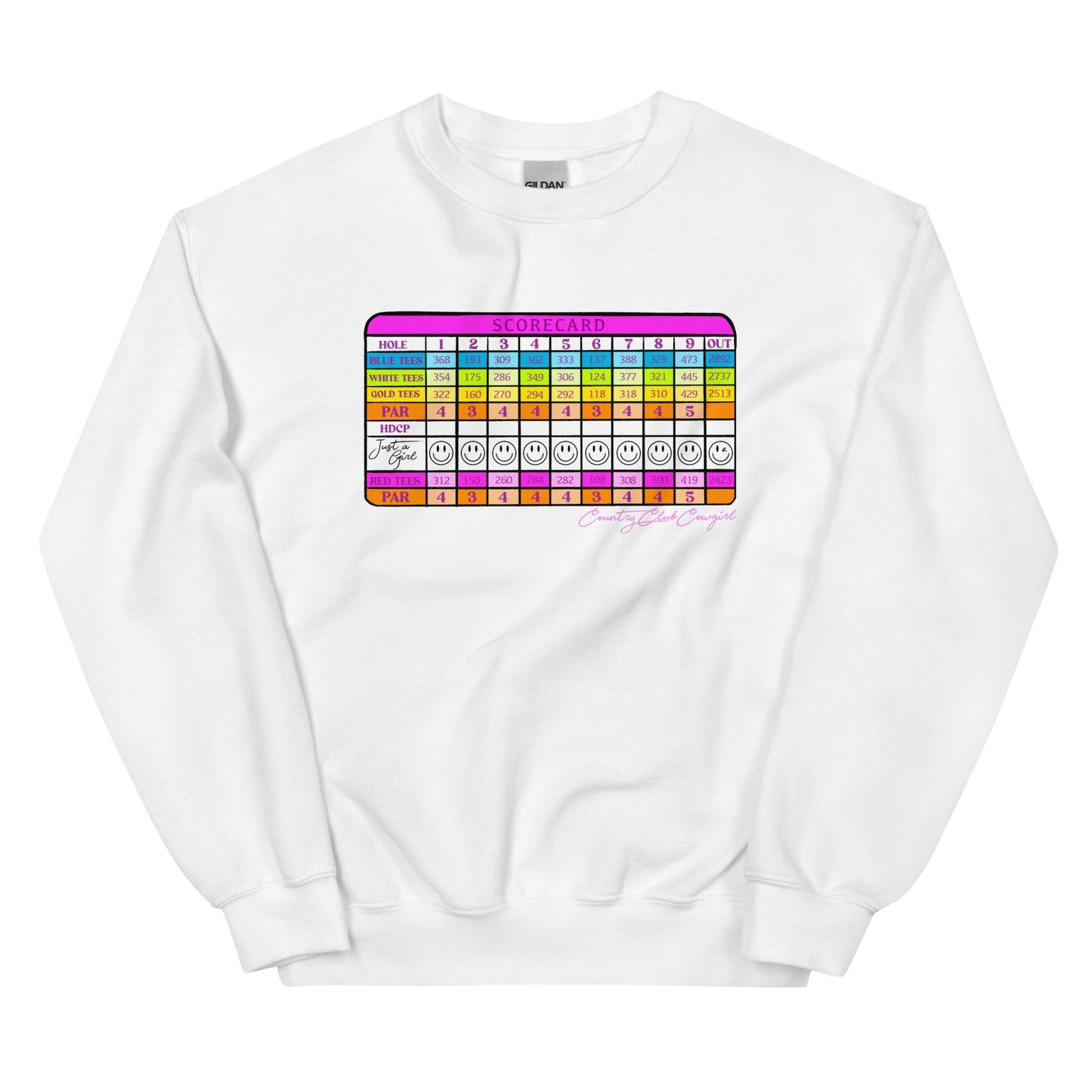 Just a Girl Scorecard Unisex Sweatshirt